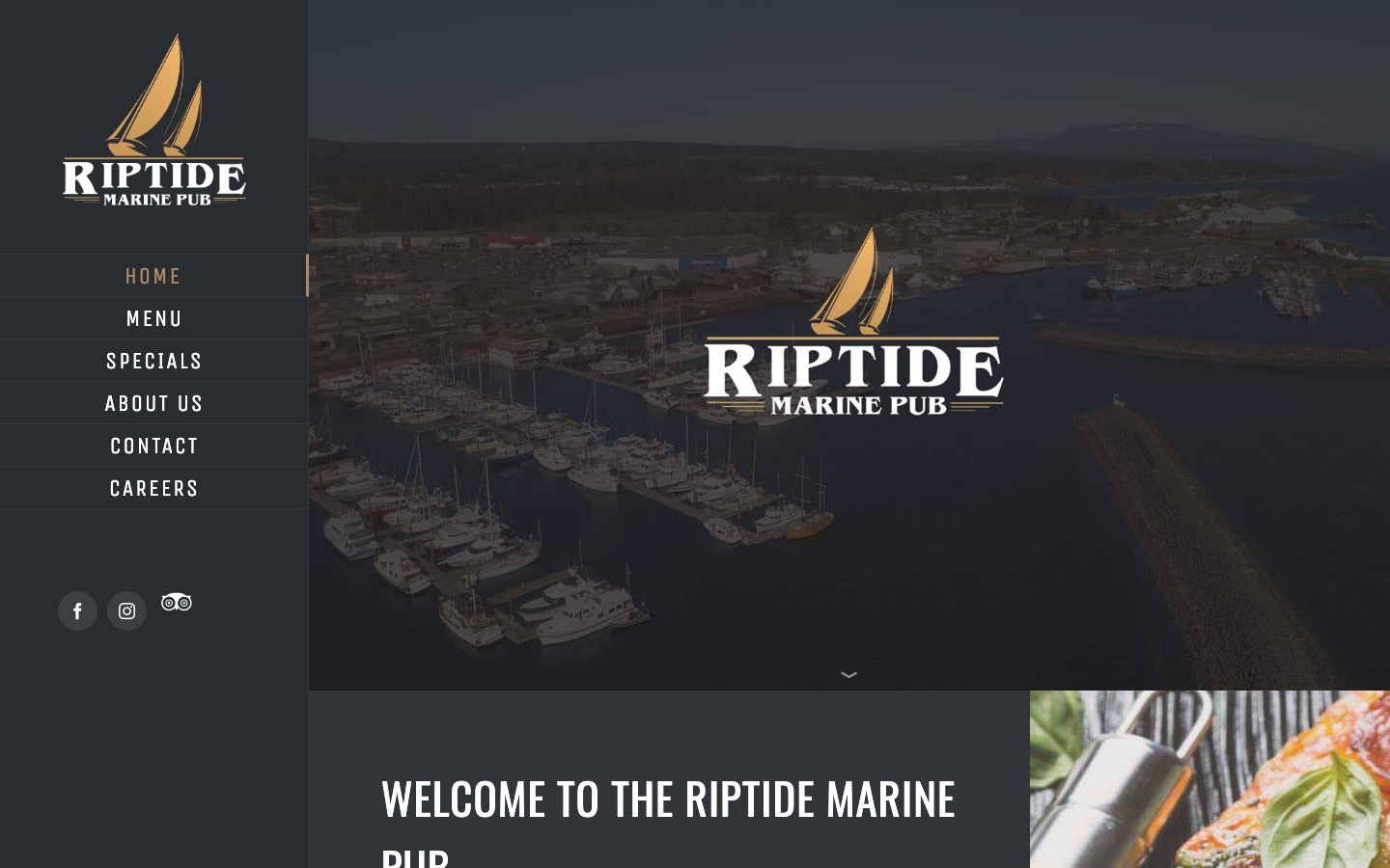 The current homepage